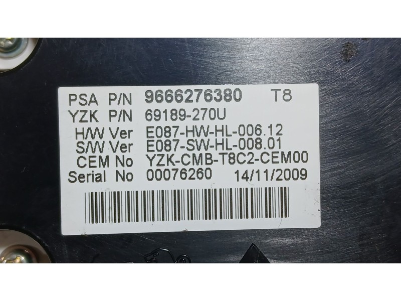 Recambio de cuadro instrumentos para peugeot 3008 i monospace (0u_) 1.6 hdi referencia OEM IAM 9805170680  