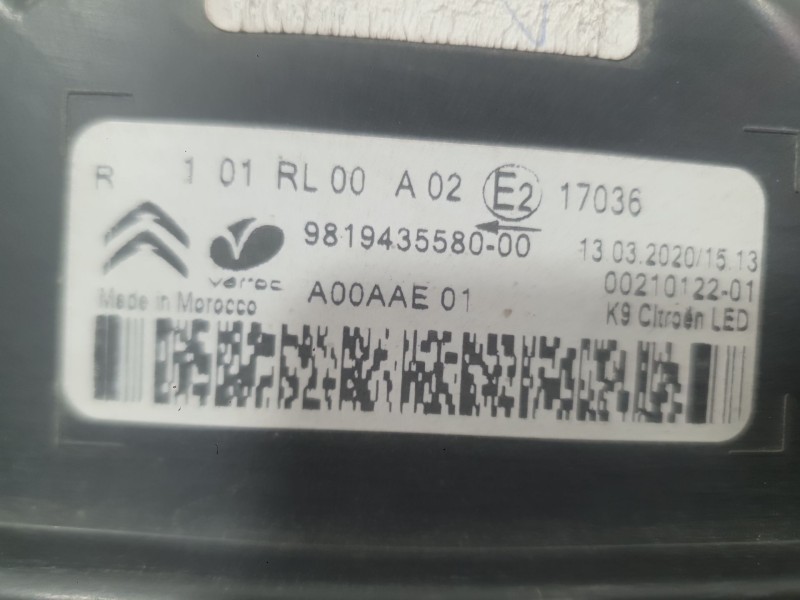 Recambio de piloto delantero derecho para citroën berlingo (er_, ec_) 1.5 bluehdi 100 referencia OEM IAM   