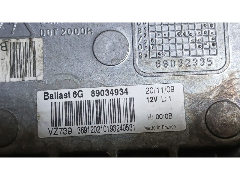Recambio de centralita faro para peugeot 3008 i monospace (0u_) 1.6 hdi referencia OEM IAM   