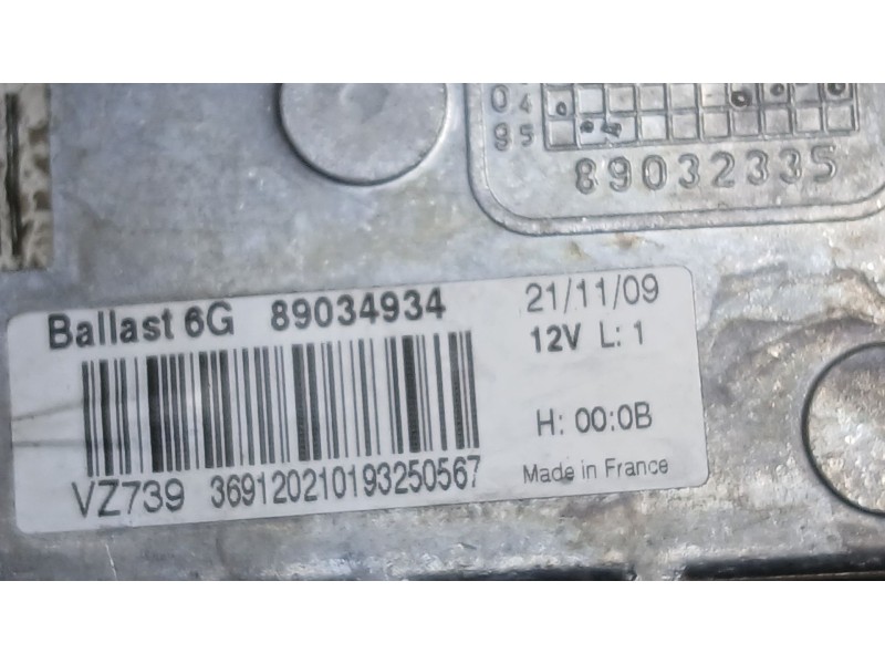 Recambio de centralita faro para peugeot 3008 i monospace (0u_) 1.6 hdi referencia OEM IAM   