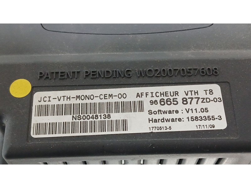 Recambio de proyector velocimetro para peugeot 3008 i monospace (0u_) 1.6 hdi referencia OEM IAM   