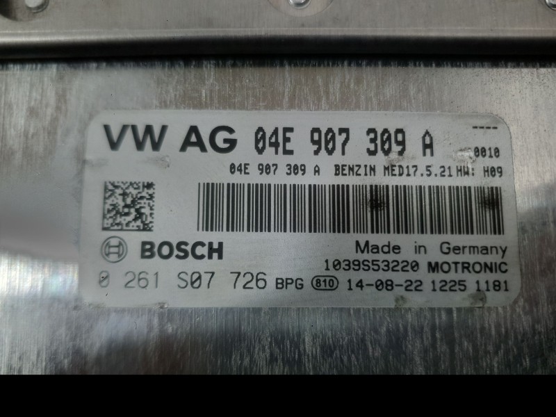 Recambio de centralita motor uce para volkswagen golf vii (5g1, bq1, be1, be2) 1.4 tsi referencia OEM IAM 04E906016DE  
