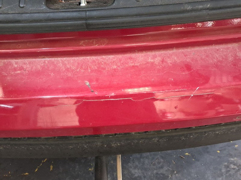 Recambio de paragolpes trasero para hyundai tucson (tl, tle) 1.7 crdi referencia OEM IAM 86640D7000 TOCADO ROZADO 