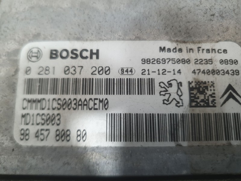 Recambio de centralita motor uce para peugeot 2008 ii (ud_, us_, uy_, uj_, ur_, uc_) 1.5 bluehdi 130 referencia OEM IAM 16595543
