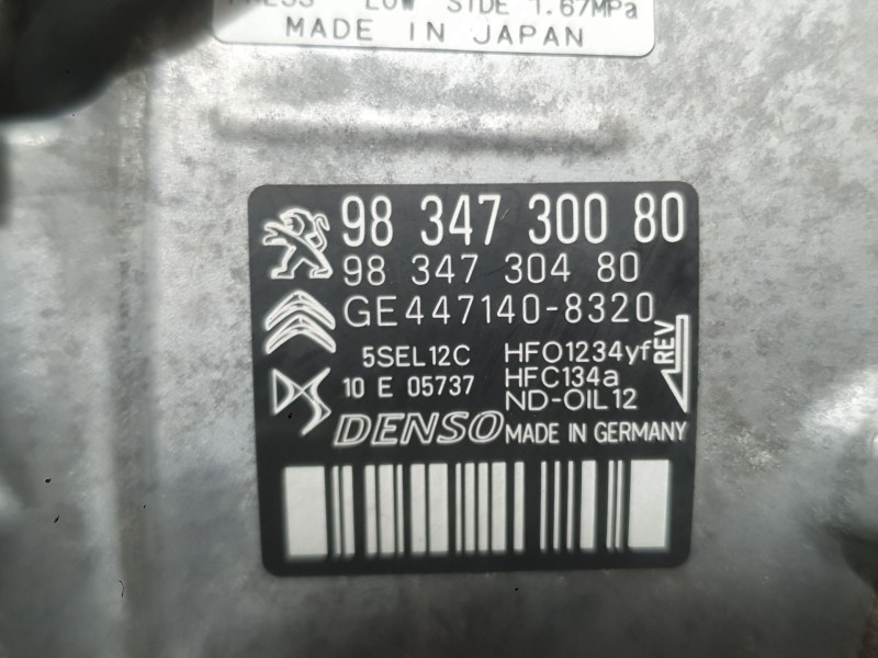 Recambio de compresor aire acondicionado para peugeot 2008 ii (ud_, us_, uy_, uj_, ur_, uc_) 1.5 bluehdi 130 referencia OEM IAM 