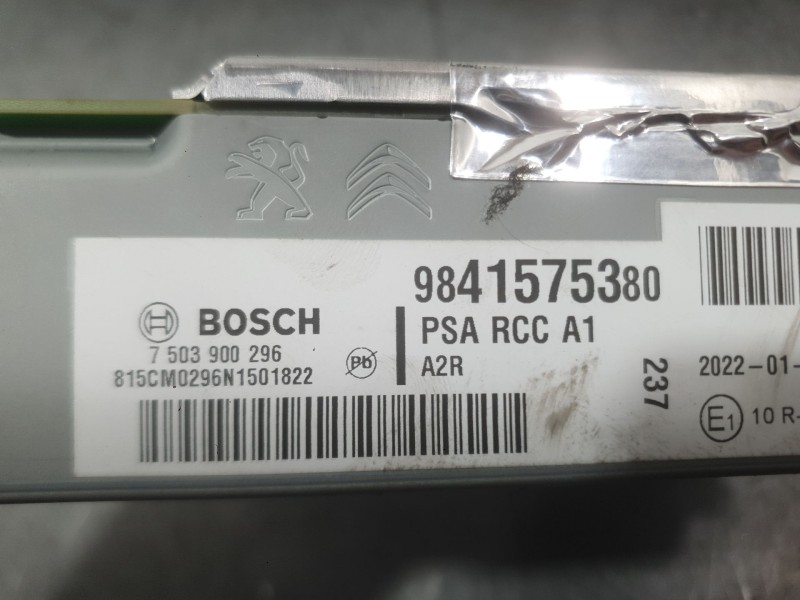 Recambio de sistema audio / radio para peugeot 2008 ii (ud_, us_, uy_, uj_, ur_, uc_) 1.5 bluehdi 130 referencia OEM IAM 6505343