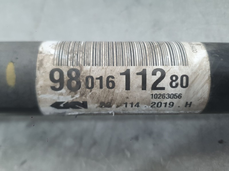 Recambio de transmision delantera derecha para citroën c3 iii (sx) 1.2 vti 82 referencia OEM IAM 9801611280  