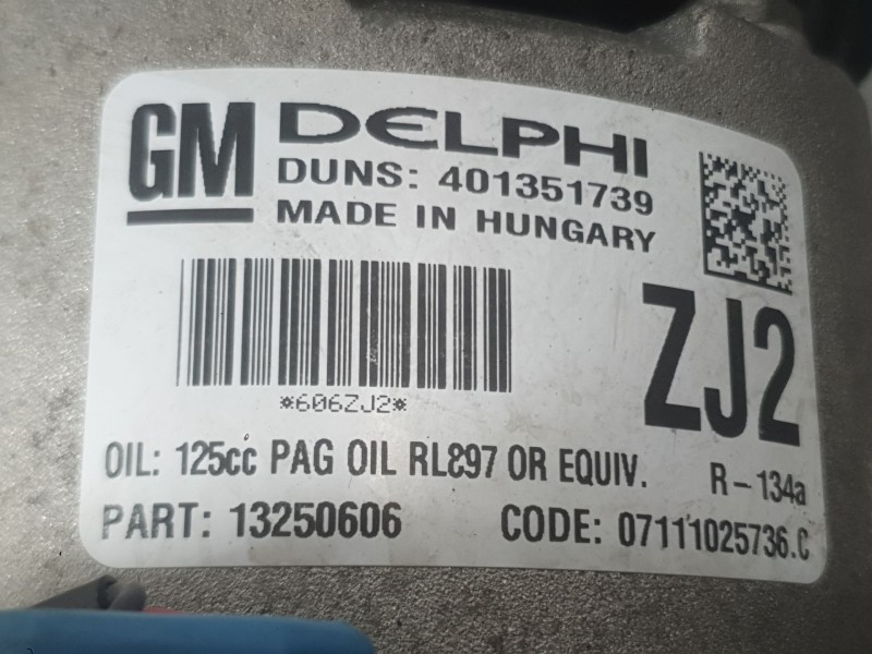 Recambio de compresor aire acondicionado para opel astra j sports tourer (p10) 1.7 cdti (35) referencia OEM IAM 95516236 1339569
