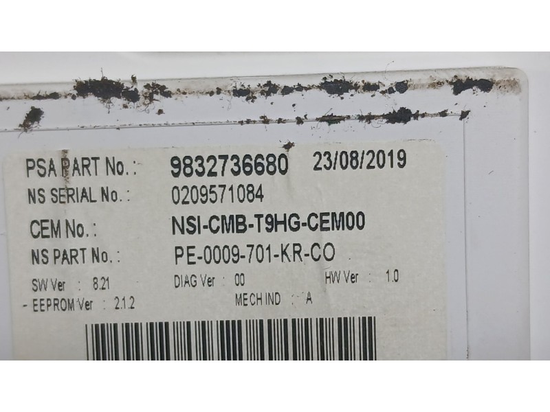 Recambio de cuadro instrumentos para peugeot 308 ii (lb_, lp_, lw_, lh_, l3_) 1.2 thp 130 referencia OEM IAM 9822774780  