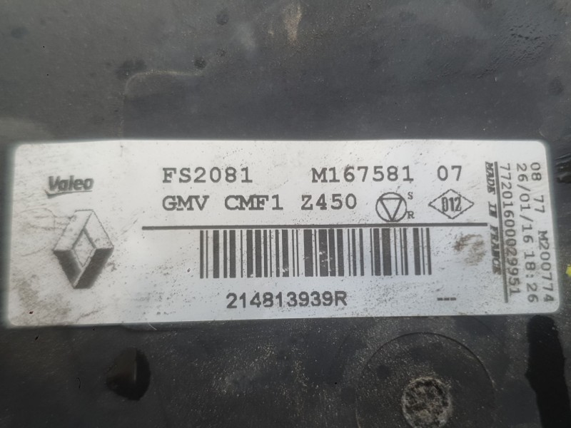 Recambio de electroventilador para renault megane iv hatchback (b9a/m/n_) 1.6 dci 130 (b9a4) referencia OEM IAM 214813939R  