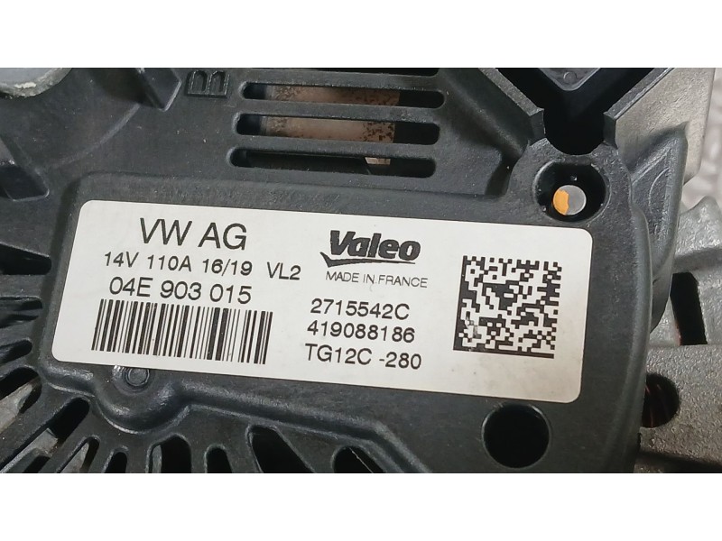 Recambio de alternador para seat arona (kj7, kjp) 1.0 tsi referencia OEM IAM 04E903015GX 04E903015HX 