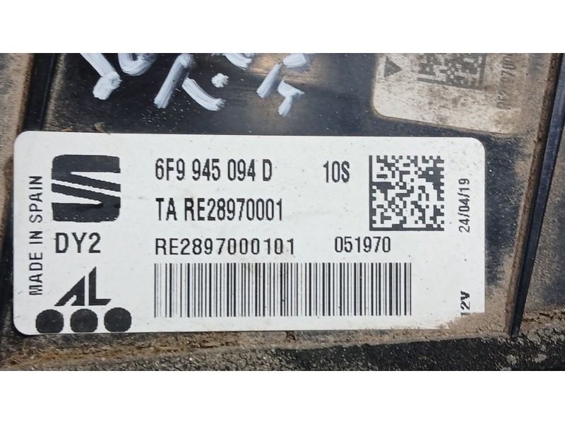 Recambio de piloto trasero derecho interior para seat arona (kj7, kjp) 1.0 tsi referencia OEM IAM 6F9945094D  