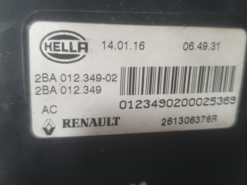 Recambio de piloto delantero derecho para renault megane iv hatchback (b9a/m/n_) 1.6 dci 130 (b9a4) referencia OEM IAM 261306376
