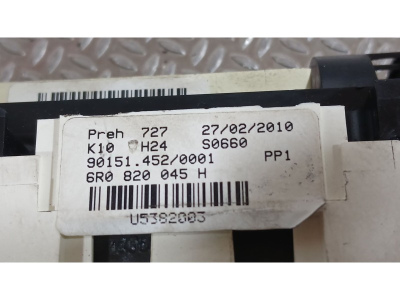 Recambio de mando calefaccion / aire acondicionado para volkswagen polo v (6r1, 6c1) 1.4 (6r1) referencia OEM IAM 6R0820045Q  