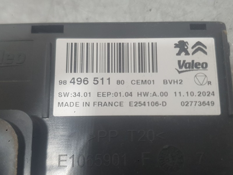 Recambio de modulo electronico para peugeot expert furgoneta (v_) 1.5 bluehdi 120 referencia OEM IAM   