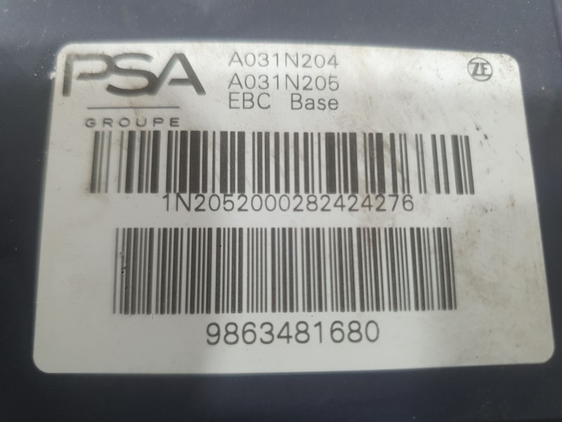 Recambio de abs para peugeot expert furgoneta (v_) 1.5 bluehdi 120 referencia OEM IAM 1618104380  