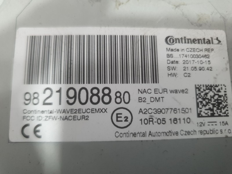 Recambio de sistema audio / radio para peugeot 208 i (ca_, cc_) 1.2 vti 82 referencia OEM IAM   