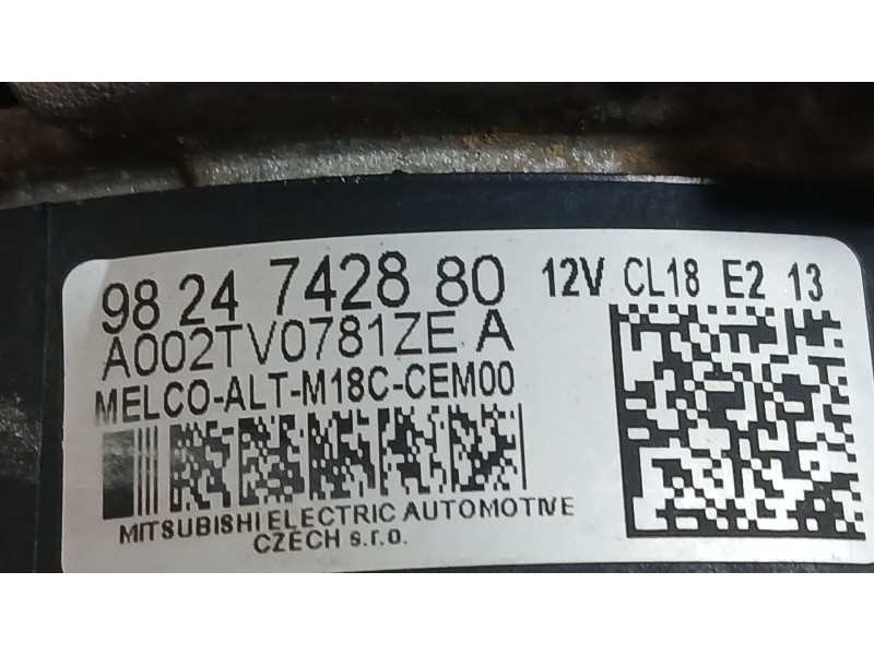 Recambio de alternador para fiat scudo furgoneta 1.5 multijet 120 (506) referencia OEM IAM 9827171980 6001080020 