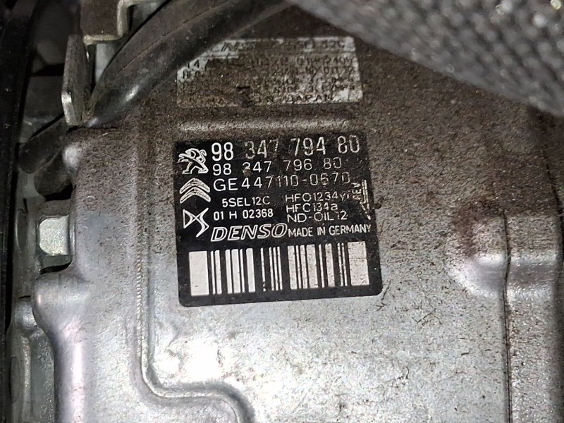 Recambio de compresor aire acondicionado para opel grandland / grandland x (a18, p1uo) 1.5 turbo d (75) referencia OEM IAM 98151