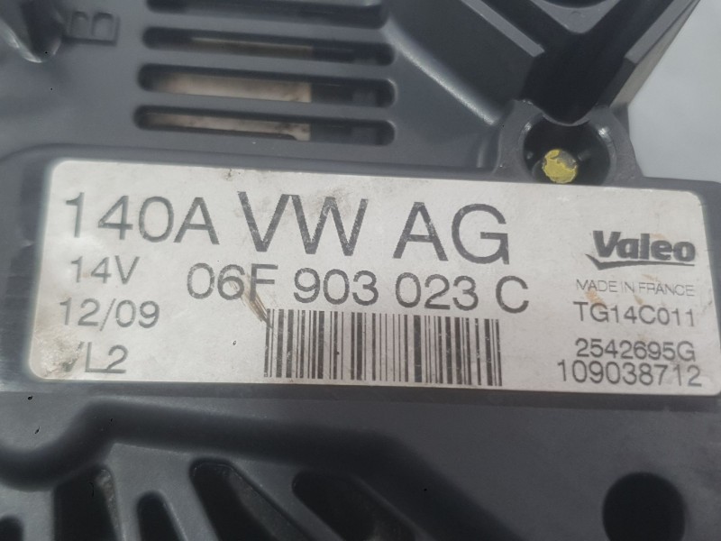 Recambio de alternador para seat leon (1p1) 1.9 tdi referencia OEM IAM 06F903023FX 06F903023F 
