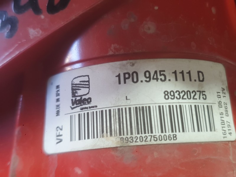 Recambio de piloto trasero izquierdo exterior para seat leon (1p1) 1.9 tdi referencia OEM IAM 1P0945111C  