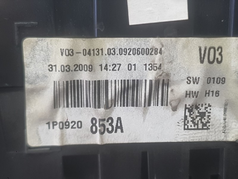 Recambio de cuadro instrumentos para seat leon (1p1) 1.9 tdi referencia OEM IAM 1P0920853AX  