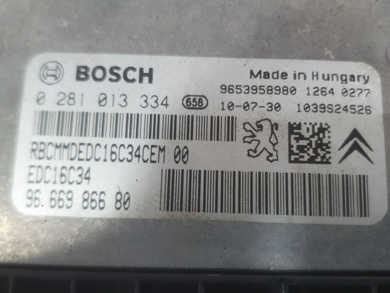 Recambio de centralita motor uce para peugeot 3008 i monospace (0u_) 1.6 hdi referencia OEM IAM 1610170080  