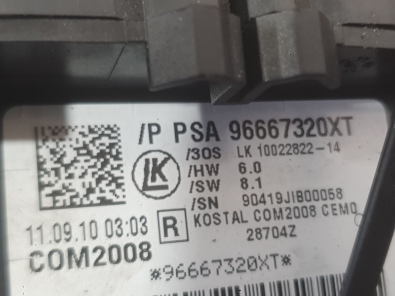 Recambio de mando luces y limpia para peugeot 3008 i monospace (0u_) 1.6 hdi referencia OEM IAM 96773911ZD  