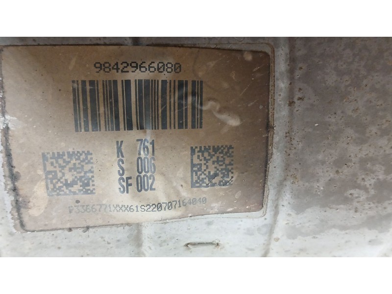 Recambio de filtro de particulas para fiat scudo furgoneta 1.5 multijet 120 (506) referencia OEM IAM 9842966080  K761