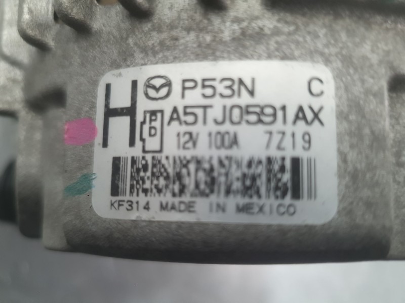 Recambio de alternador para mazda 3 lim. () black tech edition referencia OEM IAM PE0118300  