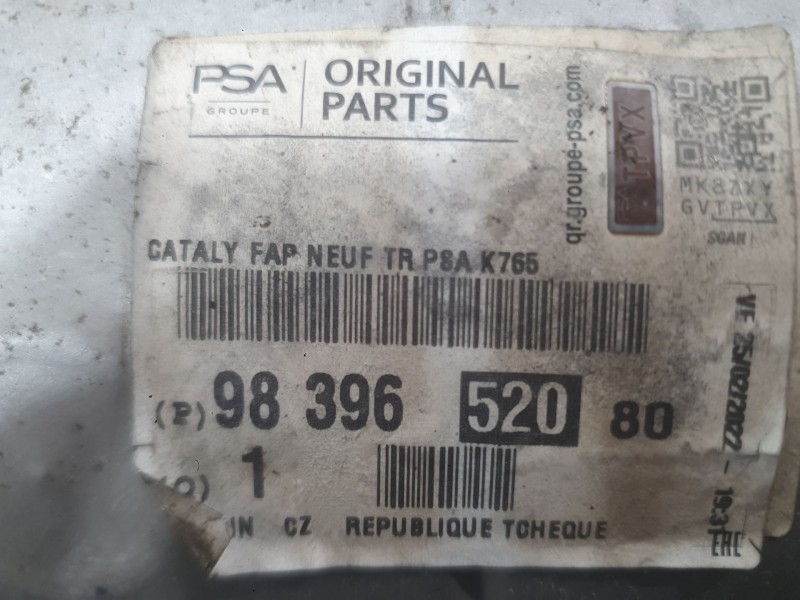 Recambio de catalizador para peugeot 3008 ii suv (mc_, mr_, mj_, m4_) 1.5 bluehdi 130 referencia OEM IAM 9839652080  