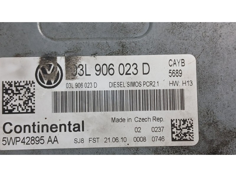 Recambio de centralita motor uce para volkswagen polo v (6r1, 6c1) 1.6 tdi referencia OEM IAM 03L990990S  