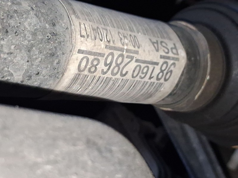 Recambio de transmision delantera derecha para citroën c3 iii (sx) 1.6 bluehdi 75 referencia OEM IAM 9816028680 1622959880 