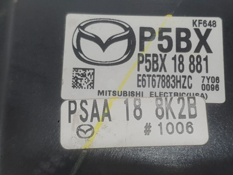 Recambio de centralita motor uce para mazda 3 lim. () black tech edition referencia OEM IAM P5BX18881  