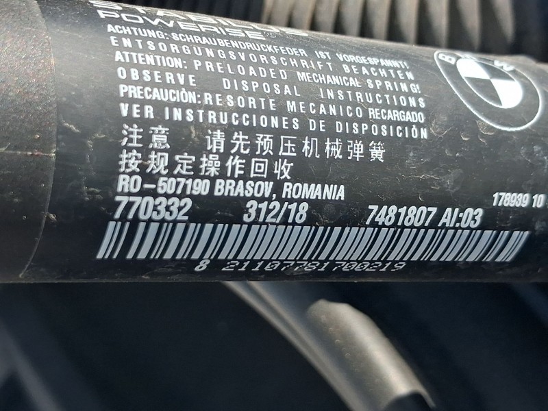Recambio de amortiguadores maletero / porton para bmw x1 (f48) sdrive 18 d referencia OEM IAM 51247481807  