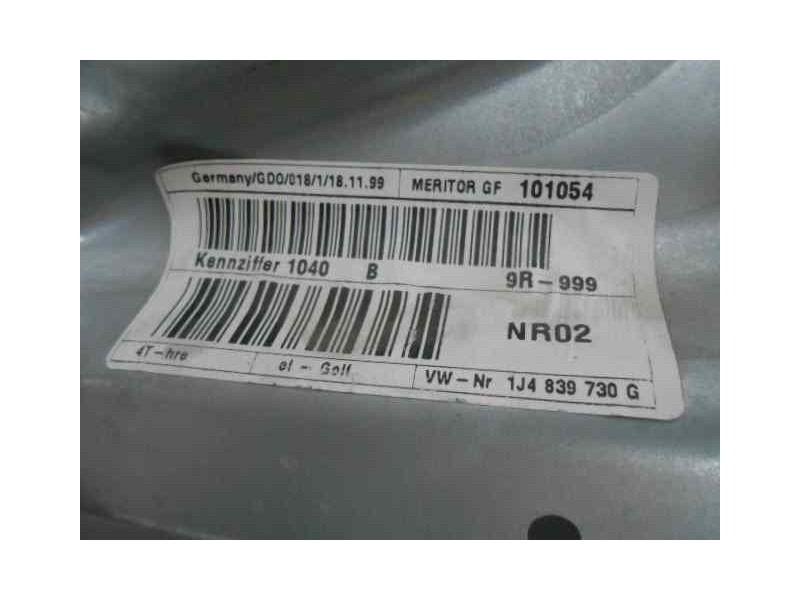 Recambio de elevalunas trasero derecho para volkswagen golf iv berlina (1j1) 25 aniversario referencia OEM IAM 1J4839730G  