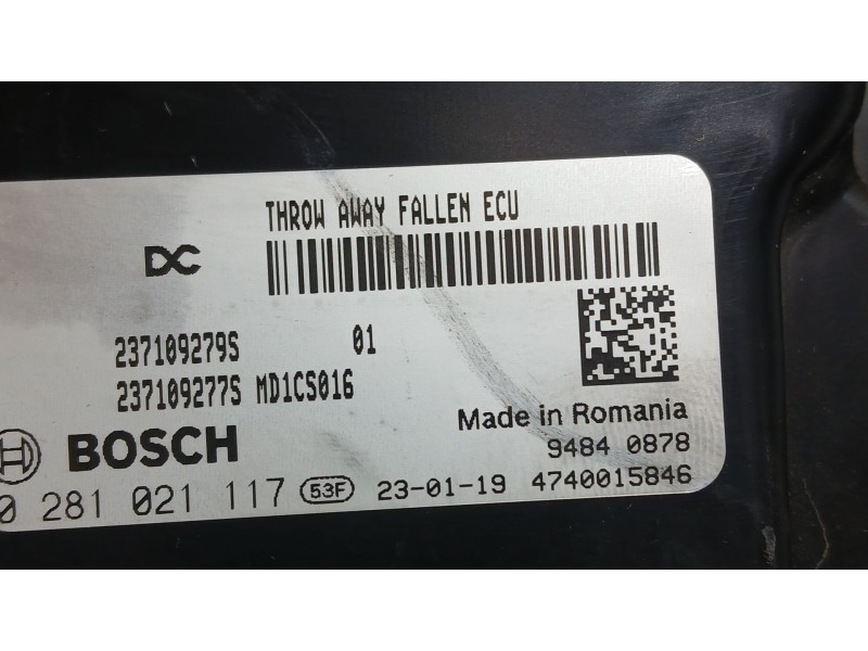Recambio de centralita motor uce para renault express furgón/monospace 1.5 blue dci 75 (f6aa) referencia OEM IAM   