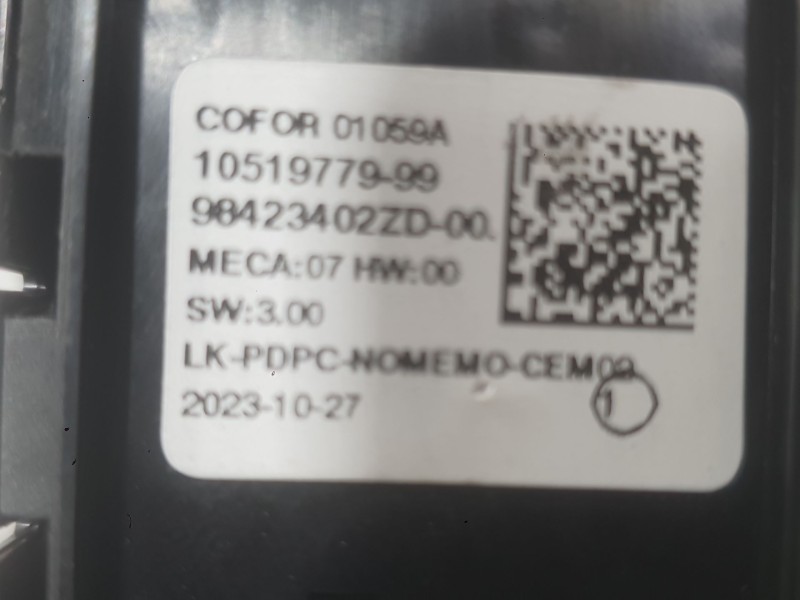Recambio de mando elevalunas delantero izquierdo para peugeot 3008 ii suv (mc_, mr_, mj_, m4_) 1.2 thp/ puretech 130 (mrhnsm, mr