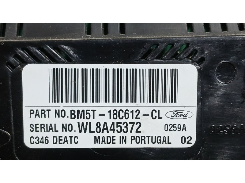Recambio de mando climatizador para ford focus iii 1.0 ecoboost referencia OEM IAM BM5T18C612CM  
