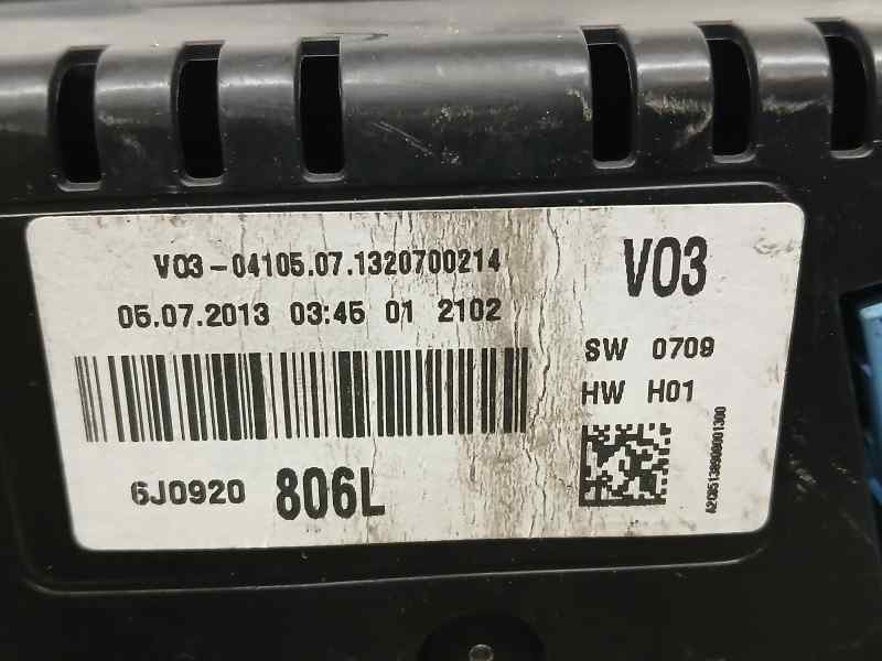 Recambio de cuadro instrumentos para seat ibiza (6j5) reference referencia OEM IAM 6J0920806L A2C85138900 VDO