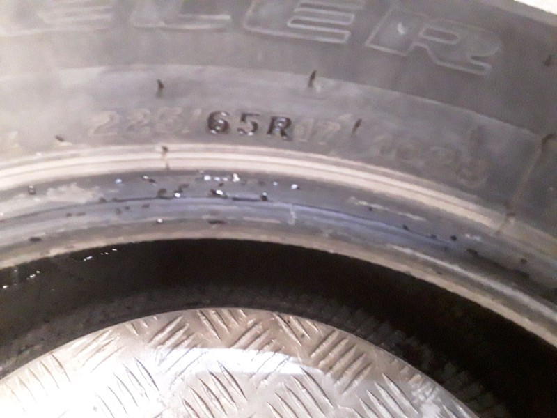 Recambio de neumatico pareja para neumaticos reutilizados - referencia OEM IAM 2256517102H BRIDGESTONE 225/65/17/102H
