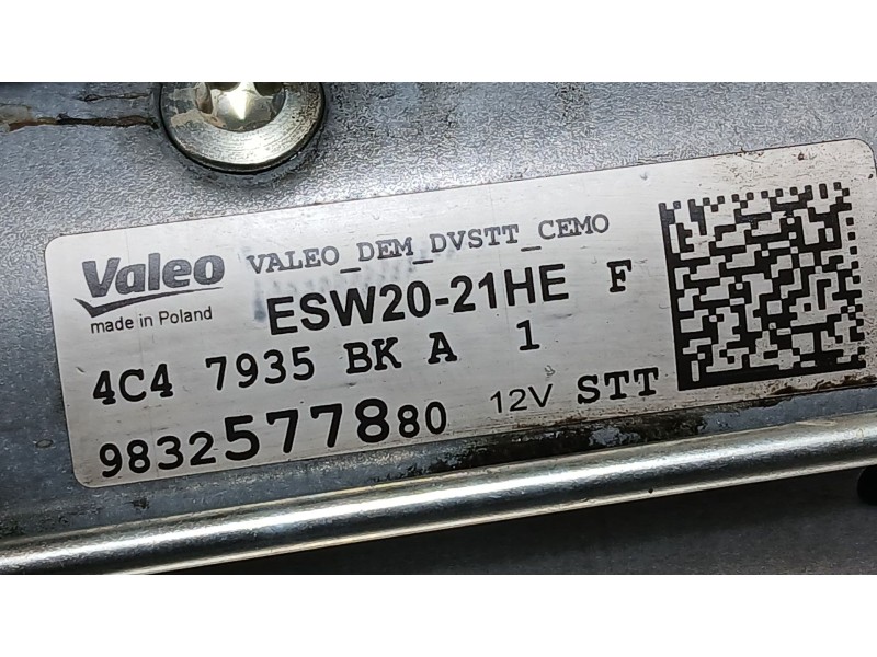 Recambio de motor arranque para ds ds 7 crossback (j4_, jr_, jc_) 1.5 bluehdi 130 (jcyhzj, jcyhzr) referencia OEM IAM 9832577880