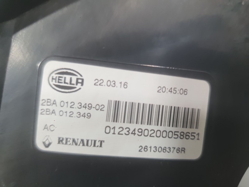 Recambio de piloto delantero derecho para renault megane iv hatchback (b9a/m/n_) 1.2 tce 130 (b9mr) referencia OEM IAM 261306376