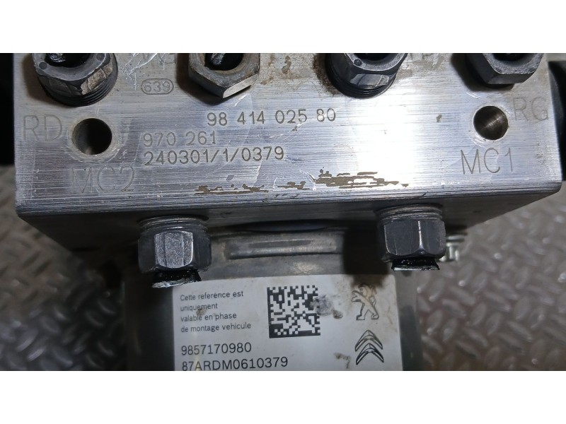 Recambio de abs para ds ds 7 crossback (j4_, jr_, jc_) 1.5 bluehdi 130 (jcyhzj, jcyhzr) referencia OEM IAM 1631729780  