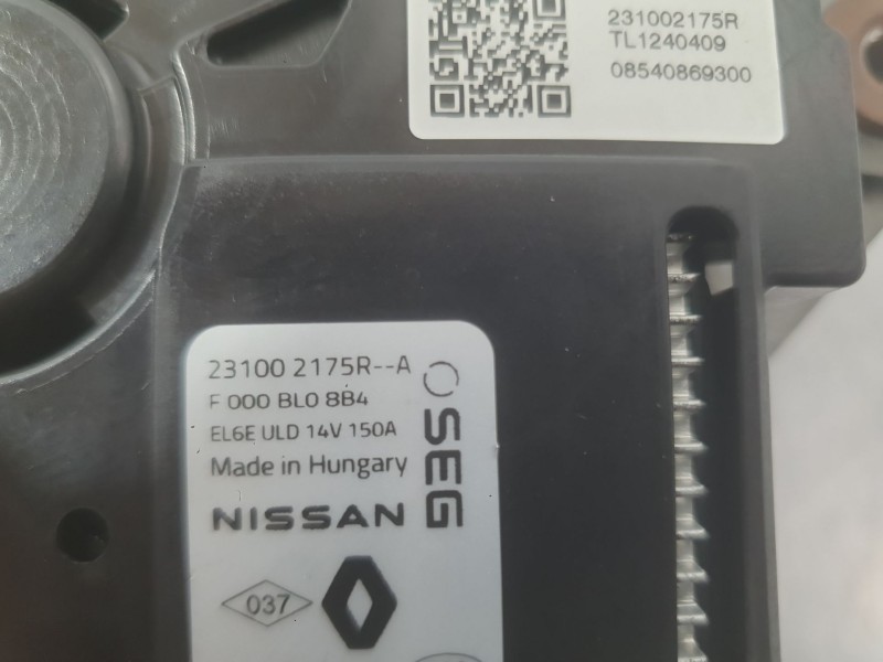 Recambio de alternador para dacia sandero iii 1.0 tce 90 referencia OEM IAM 231005607R  
