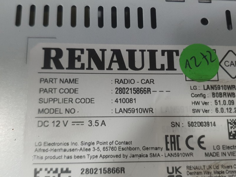 Recambio de sistema navegacion gps para dacia sandero iii 1.0 tce 90 eco-g referencia OEM IAM   