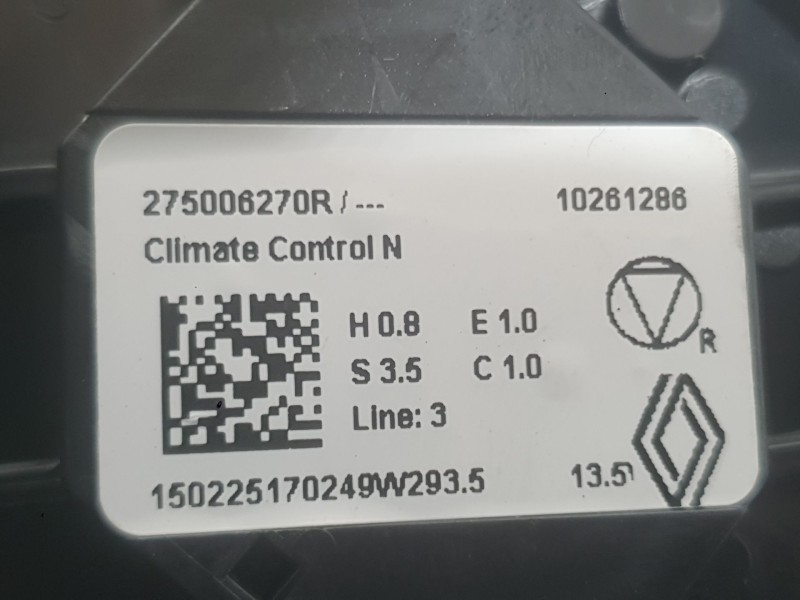 Recambio de mando climatizador para dacia sandero iii 1.0 tce 90 eco-g referencia OEM IAM   