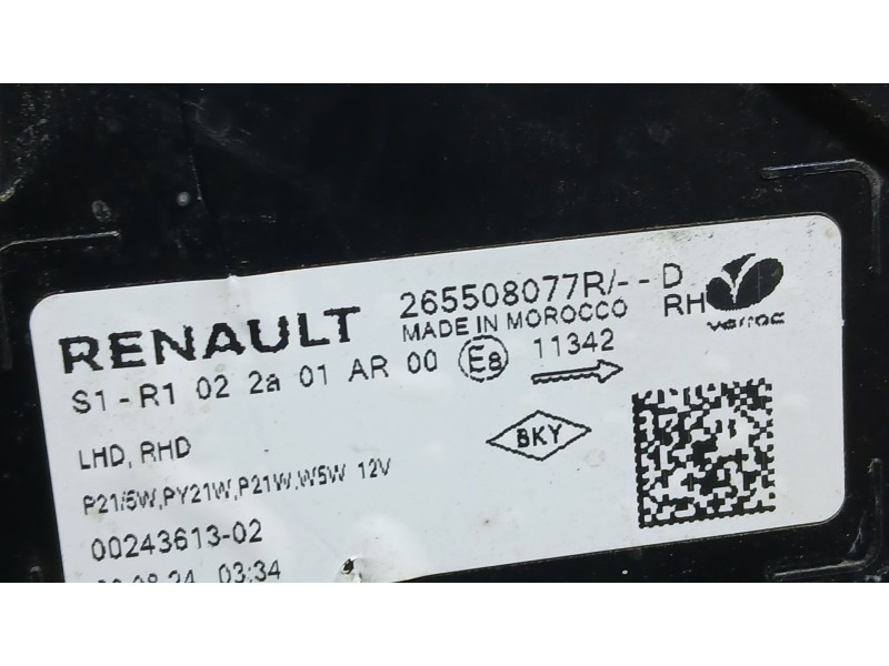 Recambio de piloto trasero derecho para dacia sandero iii 1.0 tce 90 eco-g referencia OEM IAM   