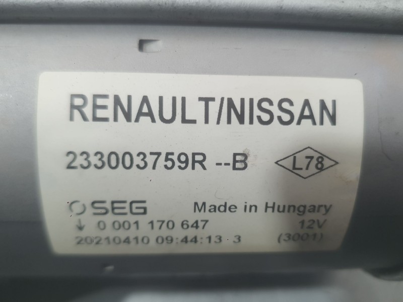 Recambio de motor arranque para renault kangoo express (fw0/1_) 1.5 dci 90 (fw0g, fw05, fw08, fw11) referencia OEM IAM 233003759