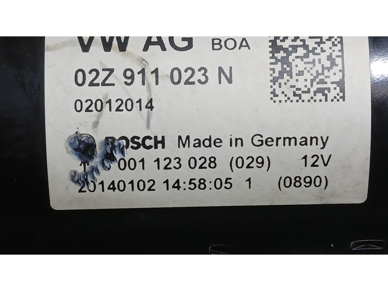 Recambio de motor arranque para volkswagen polo v (6r1, 6c1) 1.6 tdi referencia OEM IAM 02Z911024K  